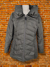 Womens Andrew Marc New York Size S Small Grey Down & Feather Padded Coat Jacket