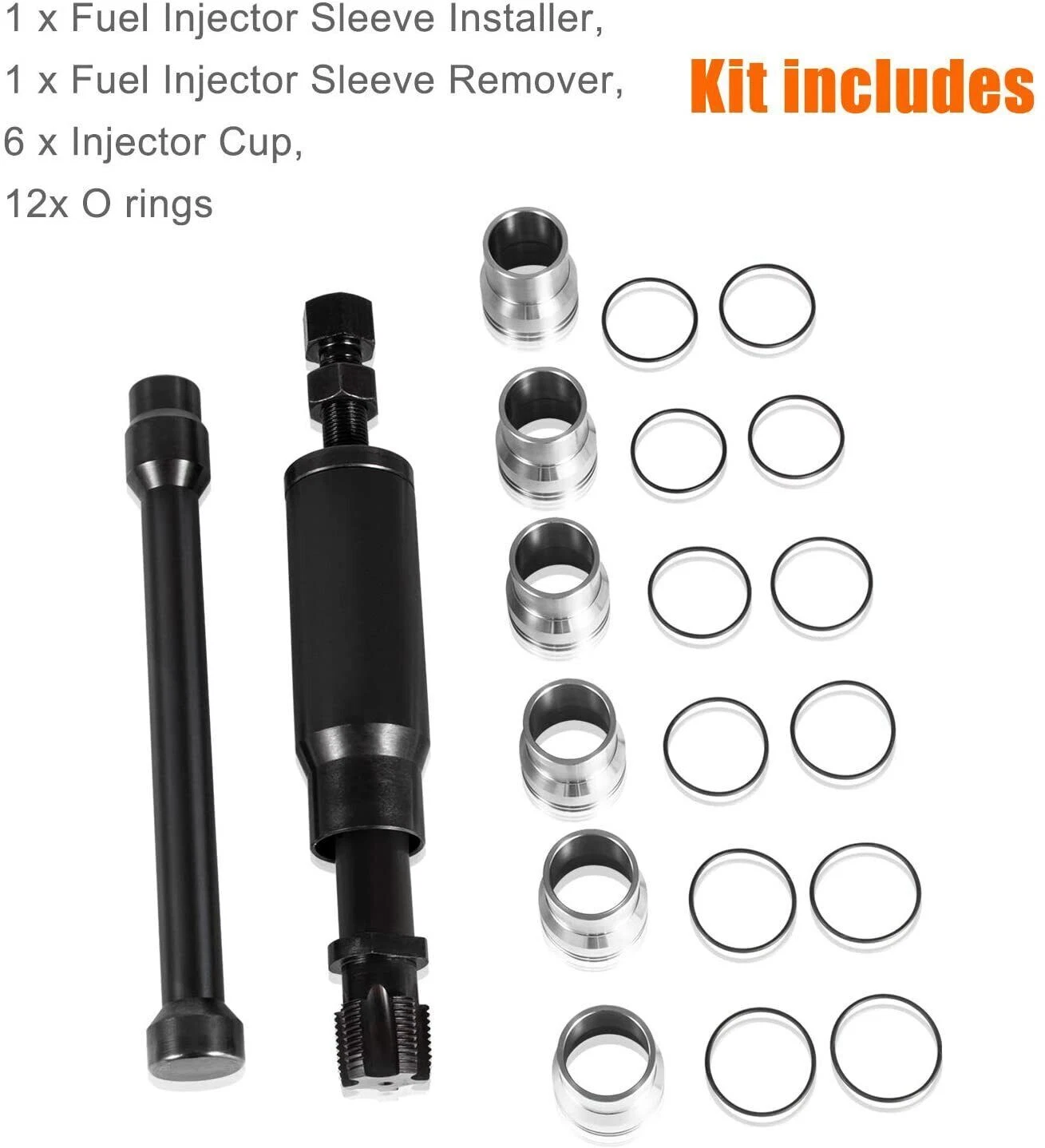 Injector Sleeve Cup Removal & Installer Tool for Caterpillar 3126 3126B C7 C9 Injector Sleeve Cup Removal & Installer Tool for Caterpillar 3126 3126B C7 C9