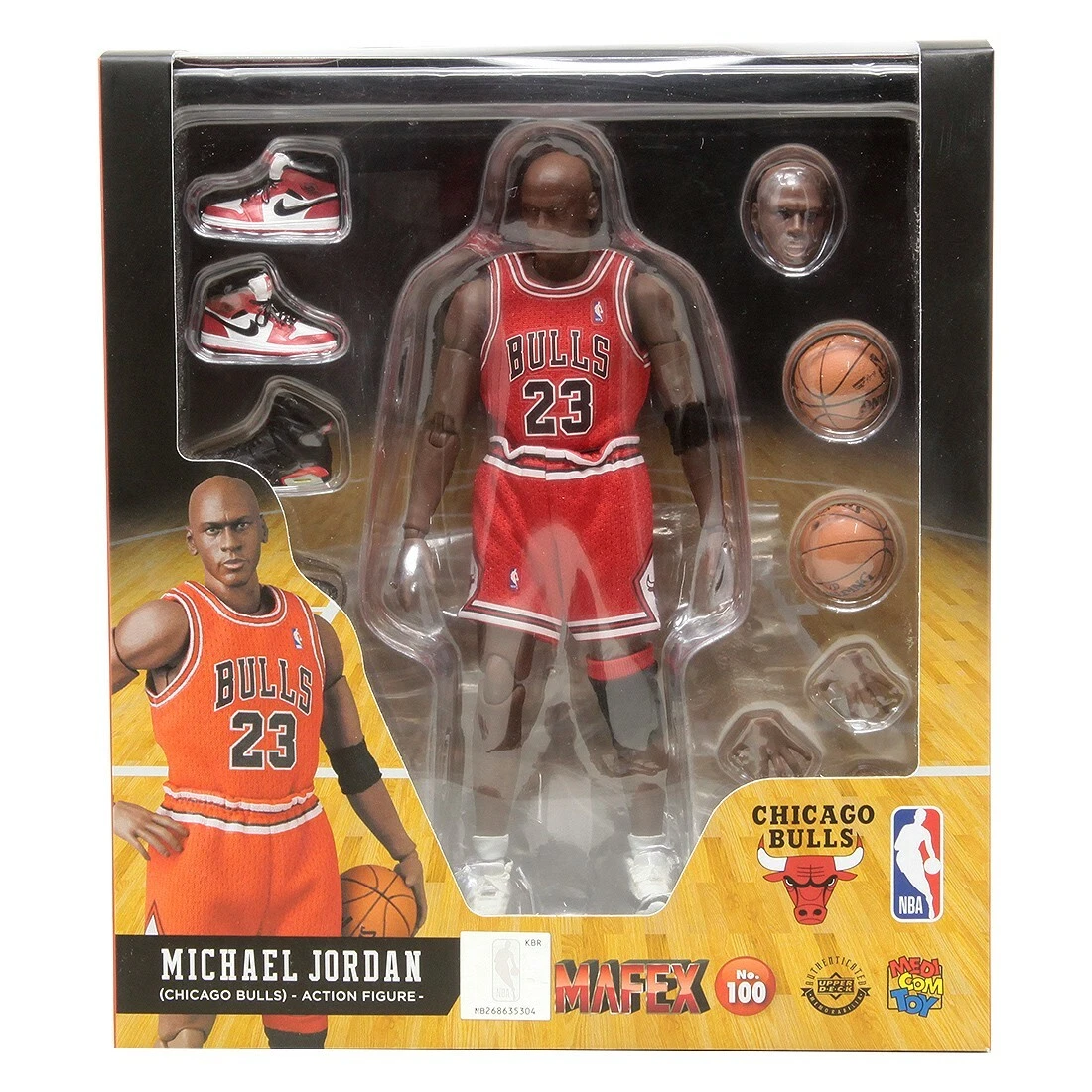 Medicom Toys MAFEX No.100 NBA Chicago Bulls Michael Jordan Figure 