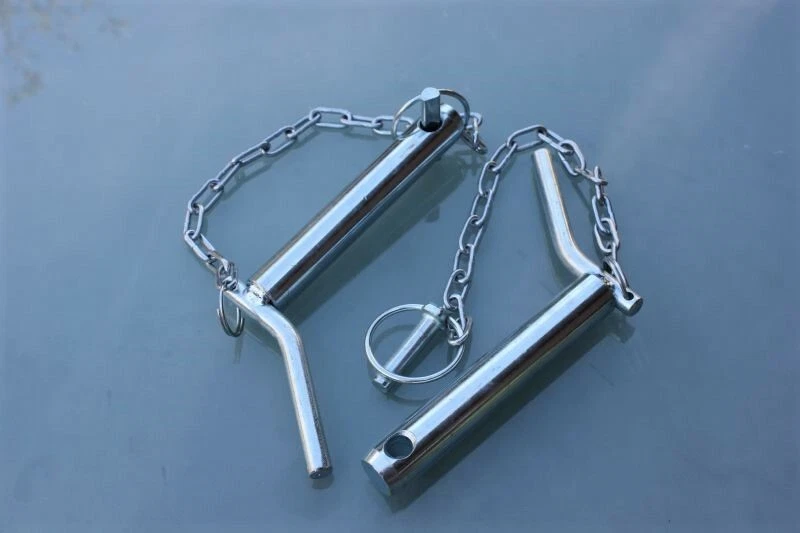 2 x Oberlenkerbolzen Kat. 2 Ø 25 / 135 mm Gerätebolzen Steckbolzen Bolzen k+s