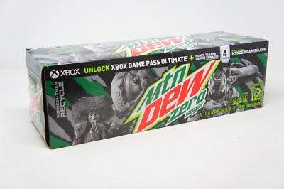 MTN Dew Zero Sugar XBox, Red Fall, Doom, Forza MotorSport, 12 oz (12 Pack)