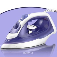 Steam Iron 2400W Non-Stick Soleplate Dry/Steam Iron Adjustable Temperature