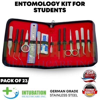 23 Pcs Entomology Dissecting Kit For Medical & Veterinary Student Practice Kit