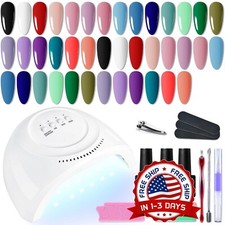 Kit de esmaltes u as en gel con l mpara u as LED UV para mujer NUEVO US