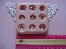 Nine flowers design silicone mold fondant cake decorating APPROVED FOR FOOD