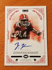 2022 Onyx Vintage Auto Blue Ink #AVZK Zonovan Knight NC State RB