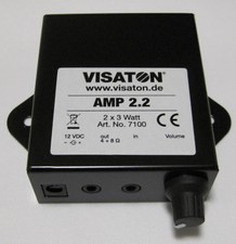 VISATON AMP 2.2 Stereo Verstärker Pegelsteller 3,5mm Klinke Handy PC 4/8Ohm 7100