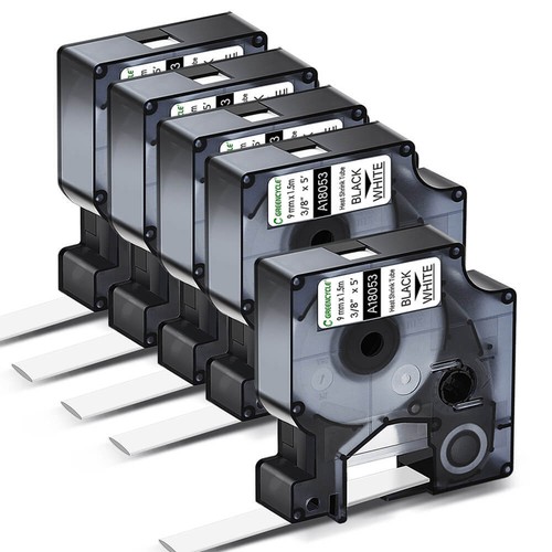 7 Pack Cruxer Vervanging voor DYMO 18053 Industriële krimpkous Tape 3/8