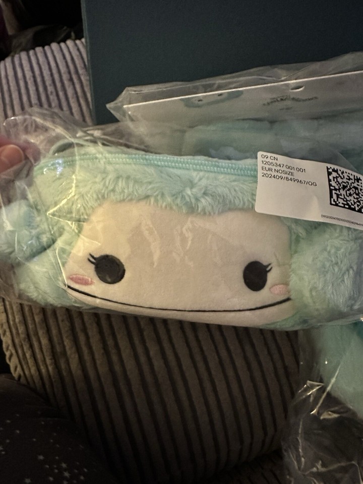 Squishmallows Joelle Backpack, Pencil Case And Eye Mask H&M Bigfoot