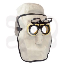 SCAPP Schwei&szlig;ermaske Lederhaube 30 cm lang mit Schwei&szlig;erkopfhaube Schwei&szlig;erhaube