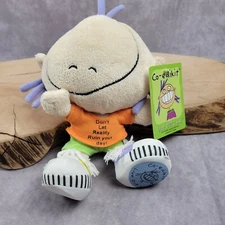 Fiesta 8" Doll Co-edikit Don't Let Reality Ruin Your Day Plush Orange Shirt 7"