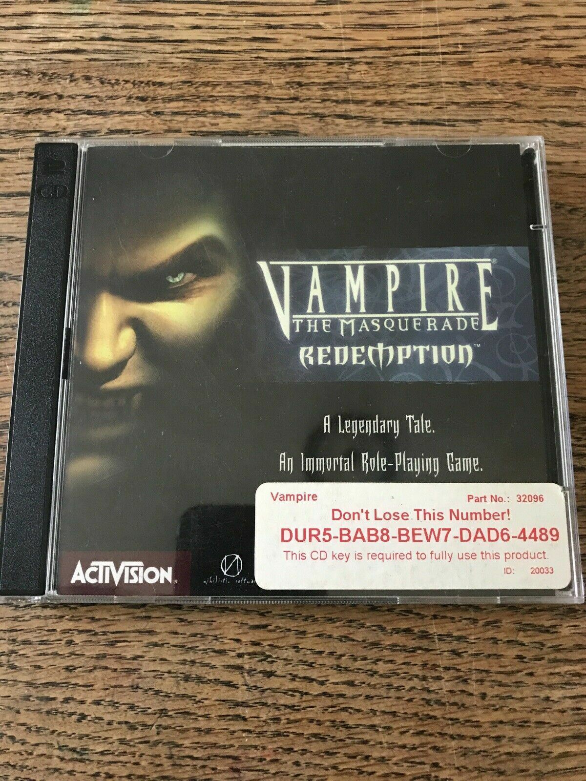 Vampire: The Masquerade - Redemption Download (2000 Role playing Game)