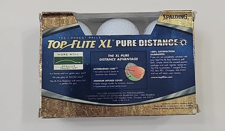 Top Flight XL Pure Distance Golf Balls By Spalding - 6 pack
