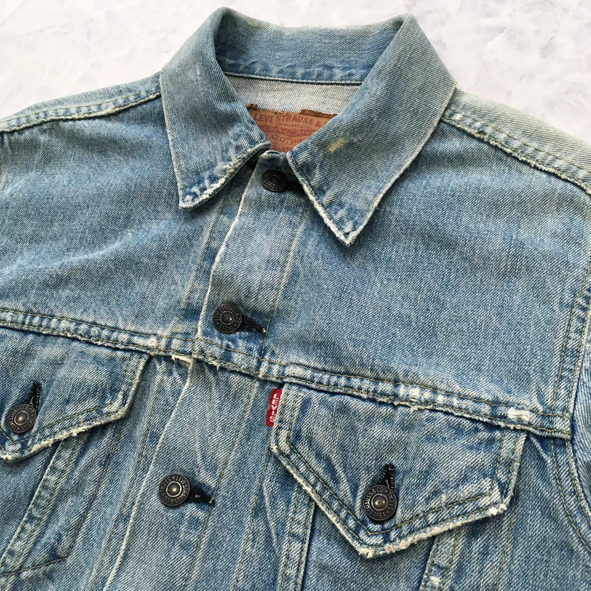 LEVI'S JAPAN 71557 0214 Big E VINTAGE DENIM JACKET SIZE 38 MADE IN JAPAN
