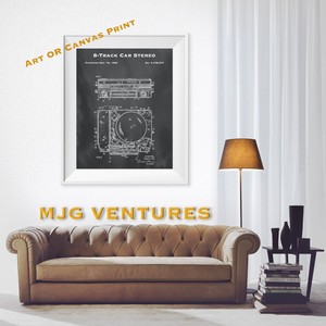 1969 8 Track Car Stereo Patent Art Print Music Studio Decor Music Lover Gift Ebay