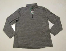 HI-TEC Gray Space Dye Performance Stretch 1/4 Zip Pullover XL Mens NWT