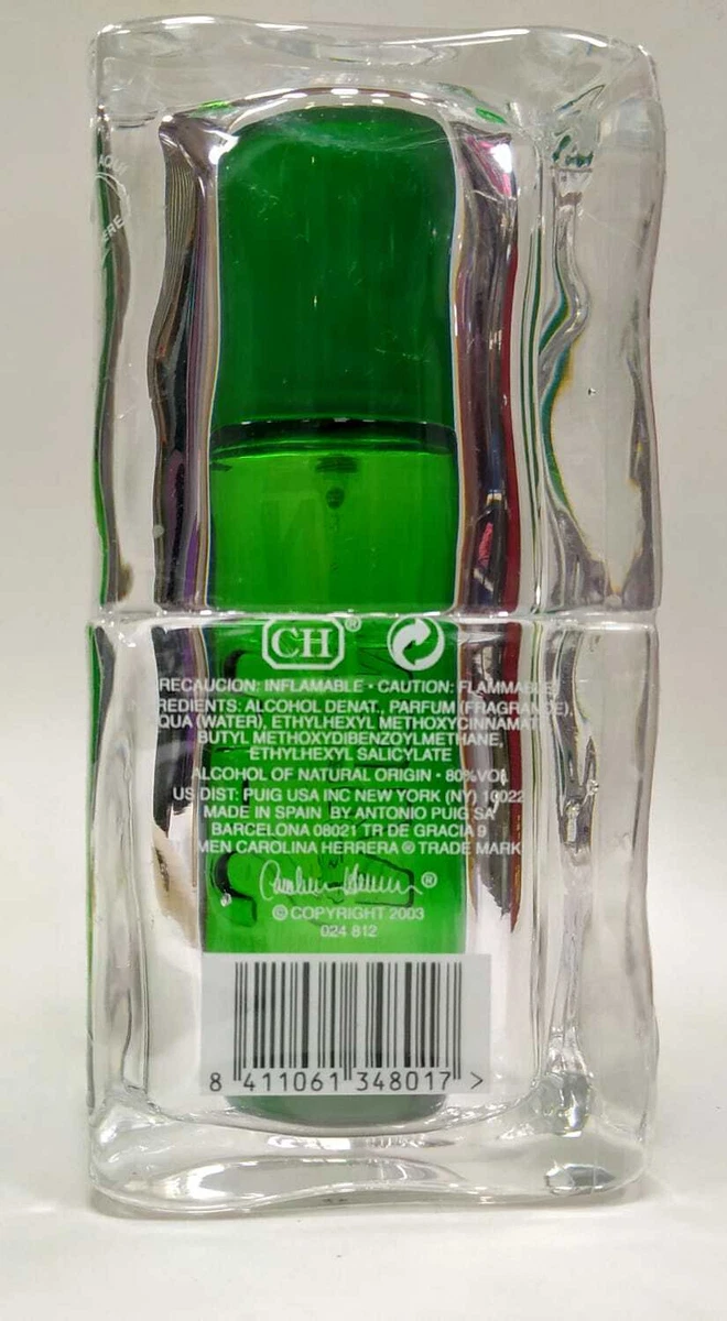 carolina herrera 212 on ice green