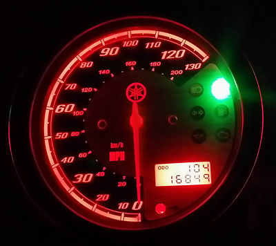 led clock upgrade kit lightenUPgrade RED YAMAHA XVS950 MIDNIGHT STAR