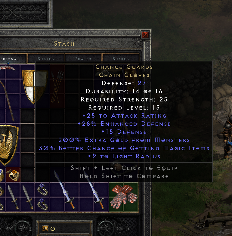 Chance Guards gloves / Diablo 2 Resurrected / PC / NonLadder Softcore