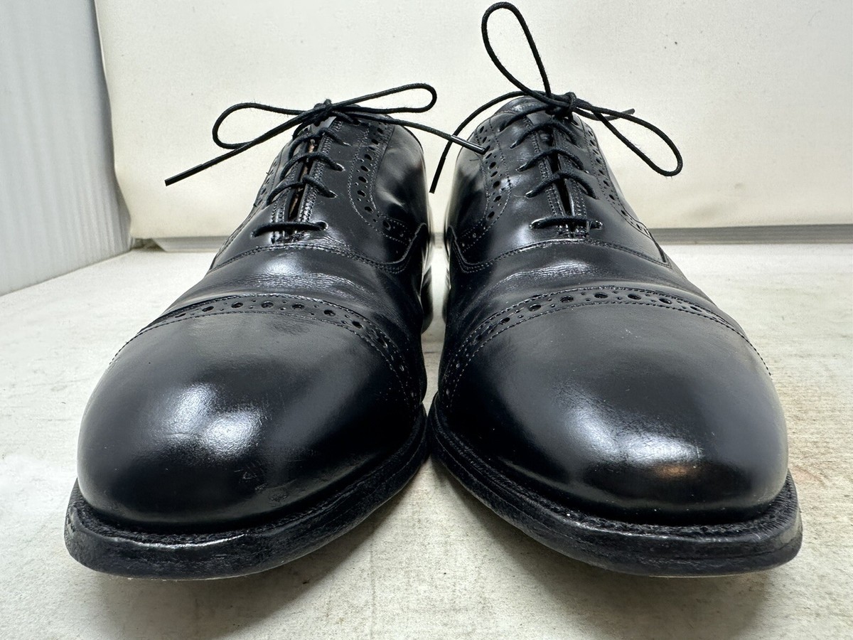 Johnston Murphy Heritage USA Black Leather Captor Oxfords 