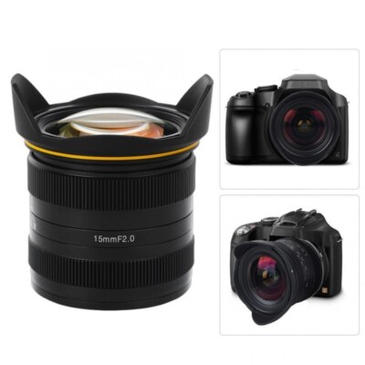 Kamlan 15mm F2.0 APS-C Manual Focus Lens for Canon EOS-M / Sony E