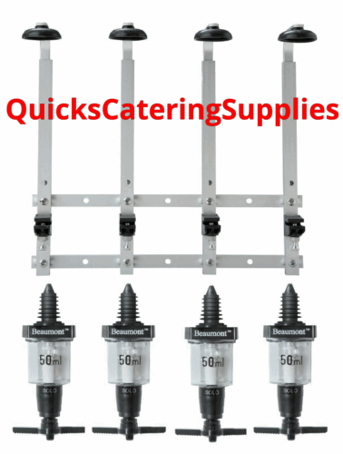 Optic Bottle Rack Wall Mounted Bracket Beaumont Spirit Measure Dispensers Bar - Picture 10 of 16