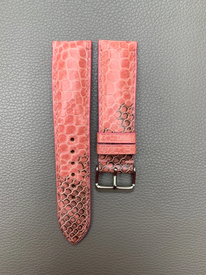 16 码 18 19 20 21 22 23 24 26 毫米正品 Python 皮肤皮革表带 — 第 2/4 张图片