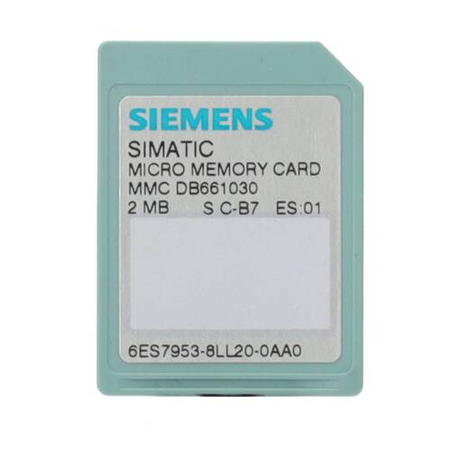 SIEMENS SIMATIC S7 MICRO MEMORY CARD 2MByte 6ES7953-8LL20-0AA0 - 第 1/1 張圖片