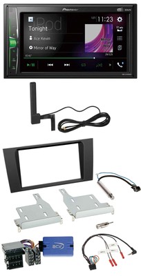 Pioneer MP3 DAB Steering Wheel 2DIN Bluetooth Car Stereo for Audi A4 1999-2001