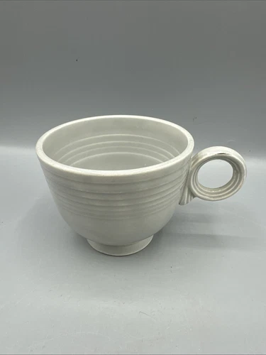 Vintage Fiesta Gray Tea Cup O-Ring Footed Fiestaware HLC Mid Century