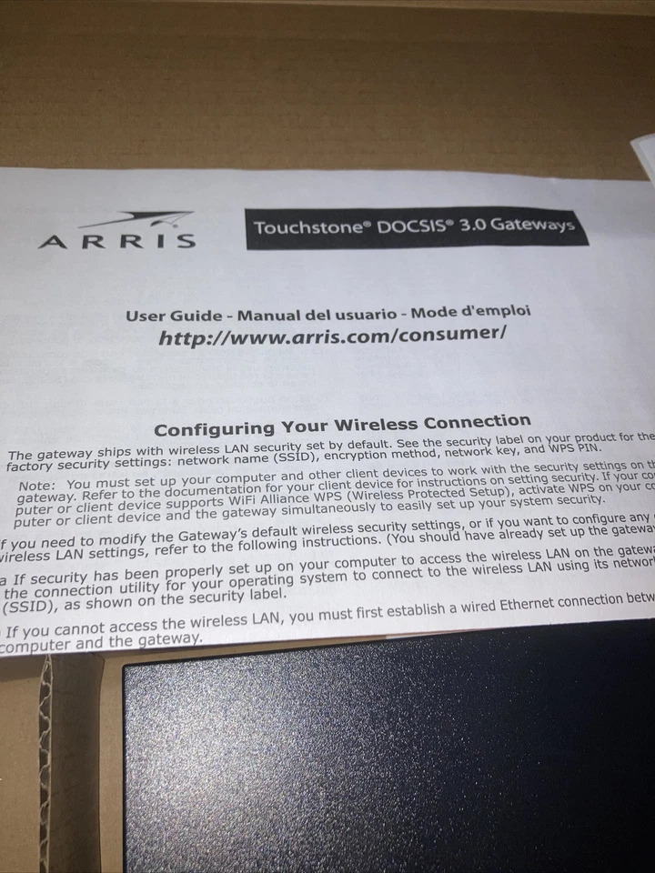 Touchstone dg3270a Wireless Network Box NO WIRES 3.0 Gateway Connection Arris - Image 2 of 4