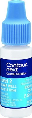 Ascensia Control Solution Level 2 (2.5mL Bottle) Control Solution for Glucose...