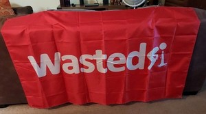 Red "Waisted" Banner 3'X5ft With 4 Grommets 