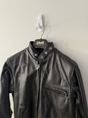【schott】Single leather jacket 641 654 - Cowhide Casual Racer Leather Jacket – Schott N.Y.C.