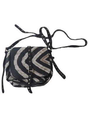 URBAN ORIGINALS Damen Schwarze Zebra Umhängetasche aus Veganleder #ZB1 Neu