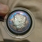 AU-1898 Toned Silver Morgan Dollar