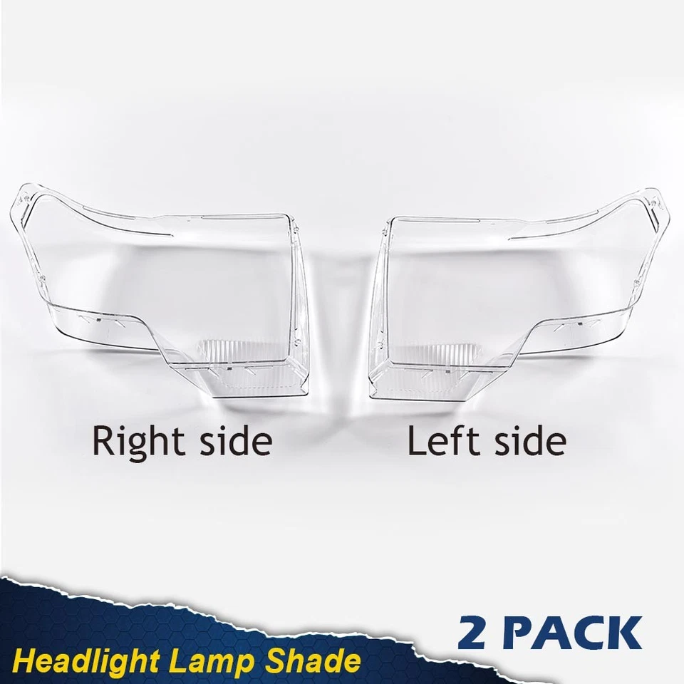 Cubierta de lente de faros de carcasa transparente izquierda + derecha apta para Ford F150 2009-2014 Foto 2 de 4