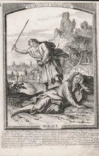 Friendship Friends Caricature Guerard Gravure Engraving