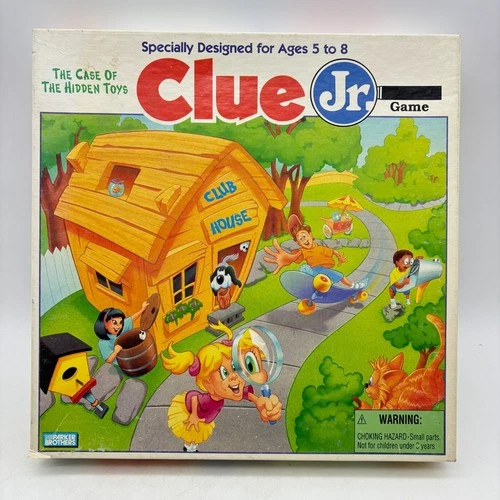 VINTAGE Clue Jr Case of the Hidden Toys COMPLETE Parker Brothers 1995 Junior