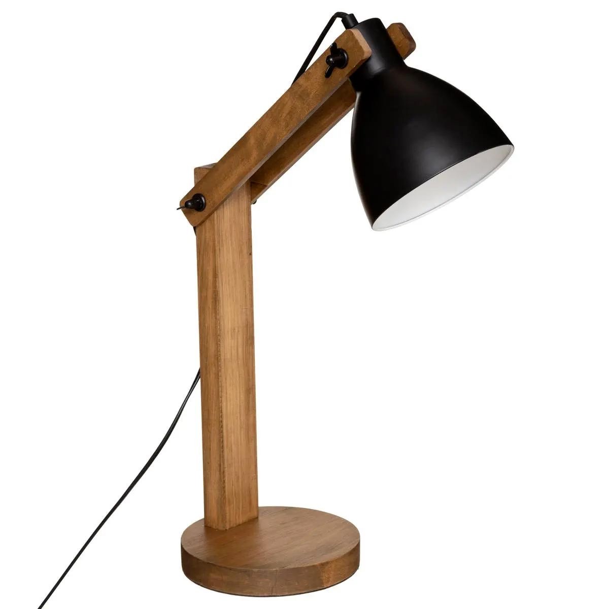 Lampe arc design Cuba 56cm noire en métal pour une décoration contemporaine chic
