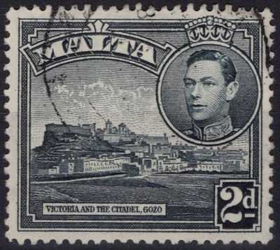 ENGLISCHE KOLONIEN MALTA 1938-43 GEORG VI 2 D. N.221 US.