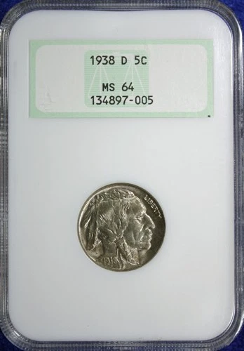 1938-D BUFFALO NICKEL NGC MS-64 (2632470)