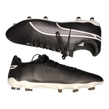 PUMA King Pro FG/AG Soccer Cleats Mens US Size 11 Black White Lace Up 107566-01