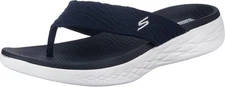 Skechers womens On-the-go 600 SunnyFlip-Flop 5, Navy 