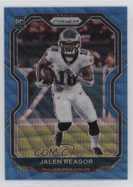 2020 Panini Prizm Rookie Blue Wave Prizm 69/199 Jalen Reagor #342 Rookie RC 6o3