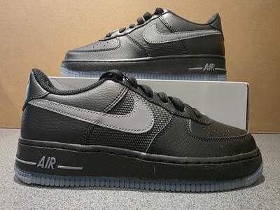 Nike Air Force 1 (GS) Größe 4 UK Schwarz/Cool Grey-Cool Grey IM6027 010 Unisex