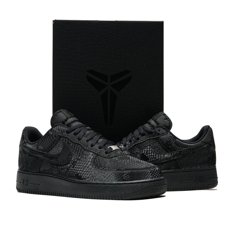 Nuevo 2025 Kobe Bryant x Nike Air Force 1 Low AF1 'Triple Negro' IB0018-003 Para hombres Foto 4 de 4