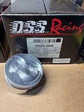 SBF 347  Forged -18cc Dish Top Inline DSS Racing GSX pistons. 4.040" Bore