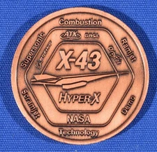 NASA/BOEING/ATK X-43A HYPER-X FIRST MACH 7 FLIGHT COMMEMORATIVE COIN