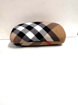 Burberry Eyeglasses Hard Case Nova Check Plaid Brand New